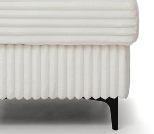 English Elm Houston Compact Upholstered Ottoman Plush Cushioned Seat for Living Room or Bedroom B078P537188
