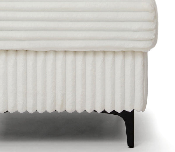 English Elm Houston Compact Upholstered Ottoman Plush Cushioned Seat for Living Room or Bedroom B078P537188