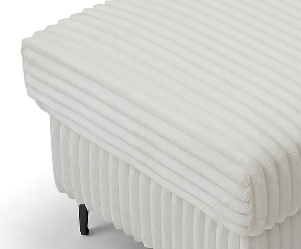 English Elm Houston Compact Upholstered Ottoman Plush Cushioned Seat for Living Room or Bedroom B078P537188