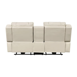 English Elm Sensa Power Reclining Loveseat with Bluetooth Speakers Led Lighting and Wireless Charging Beige B078P537194