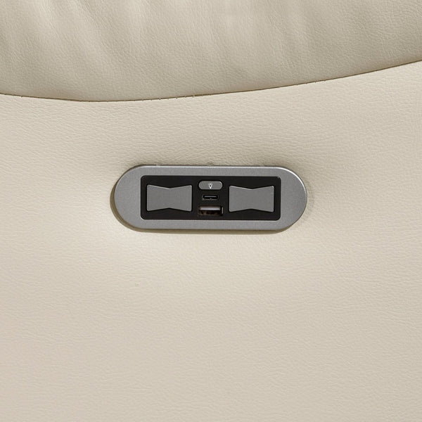 English Elm Sensa Power Reclining Loveseat with Bluetooth Speakers Led Lighting and Wireless Charging Beige B078P537194