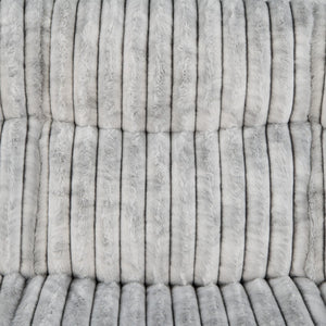 English Elm Plush Manual Reclining Loveseat Teddy Fabric Faux Leather with Led Base Lighting B078P537198