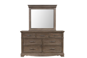 English Elm Stirling Wide Wood Dresser with Felt Lined Drawers and Dovetail Construction for Bedroom B078P549878