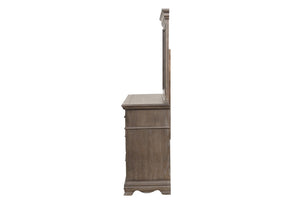 English Elm Stirling Wide Wood Dresser with Felt Lined Drawers and Dovetail Construction for Bedroom B078P549878
