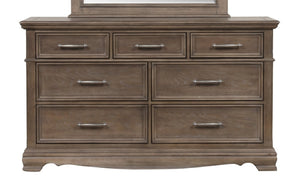 English Elm Stirling Wide Wood Dresser with Felt Lined Drawers and Dovetail Construction for Bedroom B078P549878