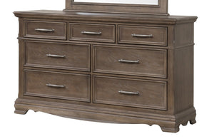 English Elm Stirling Wide Wood Dresser with Felt Lined Drawers and Dovetail Construction for Bedroom B078P549878