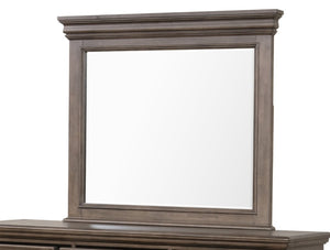 English Elm Stirling Wood Framed Dresser Mirror with Molding Detail Rich Brown Bedroom Accent B078P549879