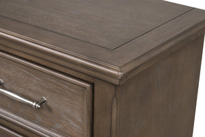 English Elm Stirling Wood Veneer Nightstand with Dovetail Drawer and Felt Lining for Bedroom B078P549880