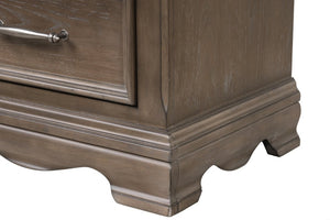 English Elm Stirling Wood Veneer Nightstand with Dovetail Drawer and Felt Lining for Bedroom B078P549880