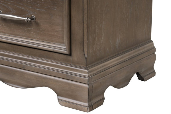 English Elm Stirling Wood Veneer Nightstand with Dovetail Drawer and Felt Lining for Bedroom B078P549880