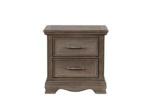 English Elm Stirling Wood Veneer Nightstand with Dovetail Drawer and Felt Lining for Bedroom B078P549880