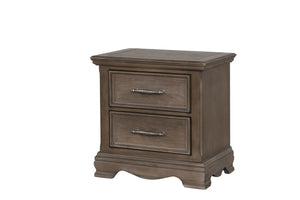 English Elm Stirling Wood Veneer Nightstand with Dovetail Drawer and Felt Lining for Bedroom B078P549880