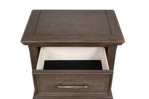English Elm Stirling Wood Veneer Nightstand with Dovetail Drawer and Felt Lining for Bedroom B078P549880