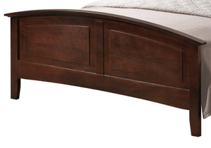 English Elm Hammond Arched Panel King Bed Wood Veneer Farmhouse Style Warm Cappuccino Finish B078S00416