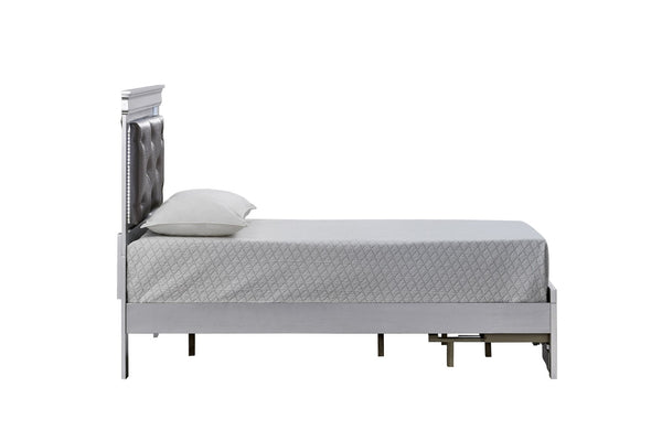 English Elm Lorana Twin Storage Bed Jeweled Tufted Headboard with Led Trim Glam Bedroom Champagne B078S00720