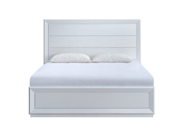 English Elm Mars Full Panel Bed with Picture Frame Trim in Crisp White for Classic Bedrooms B078S00754