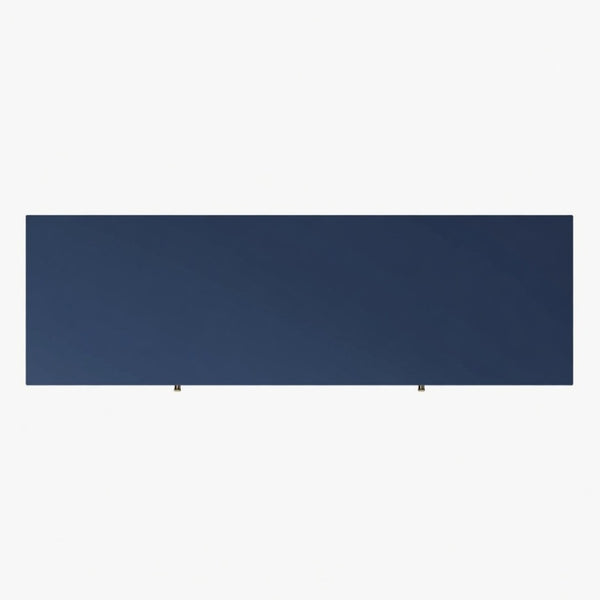 English Elm 47.2" Fluted Matte Six Drawer Dresser Modern Mdf Chest with Soft Close Storage Blue B082P517243