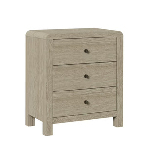 English Elm 23.6 Inch Wood Grain 3 Drawer Chest with Soft Close Glides for Bedroom or Entryway Natural B082P529501