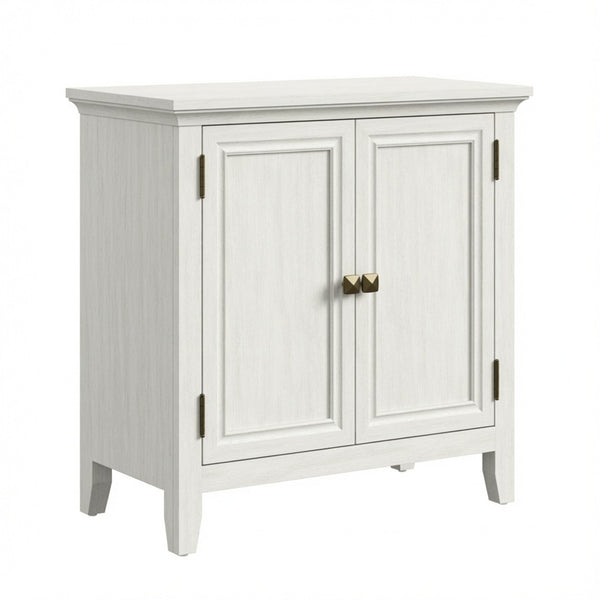 English Elm 27.5"wide Bohemian Fluted Buffet Cabinet with Antique Bronze Handles and Adjustable Shelf B082P529510