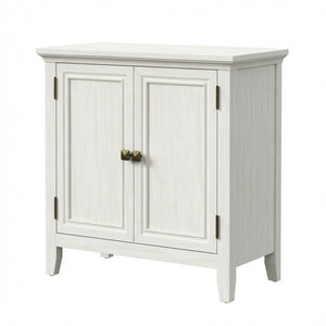 English Elm 27.5"wide Bohemian Fluted Buffet Cabinet with Antique Bronze Handles and Adjustable Shelf B082P529510