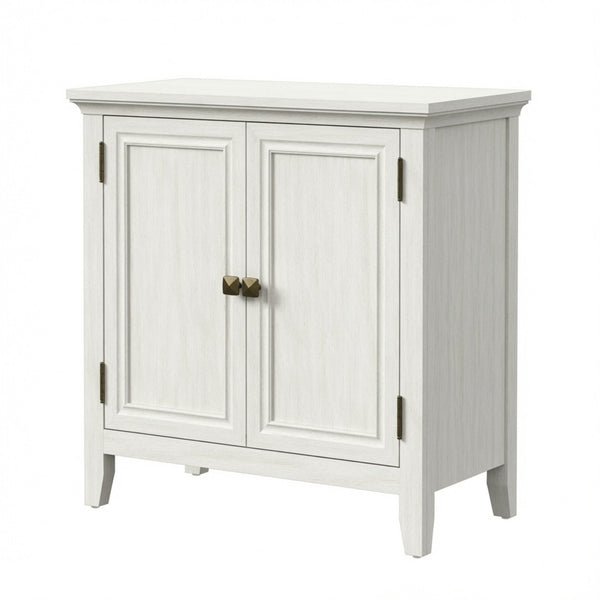 English Elm 27.5"wide Bohemian Fluted Buffet Cabinet with Antique Bronze Handles and Adjustable Shelf B082P529510