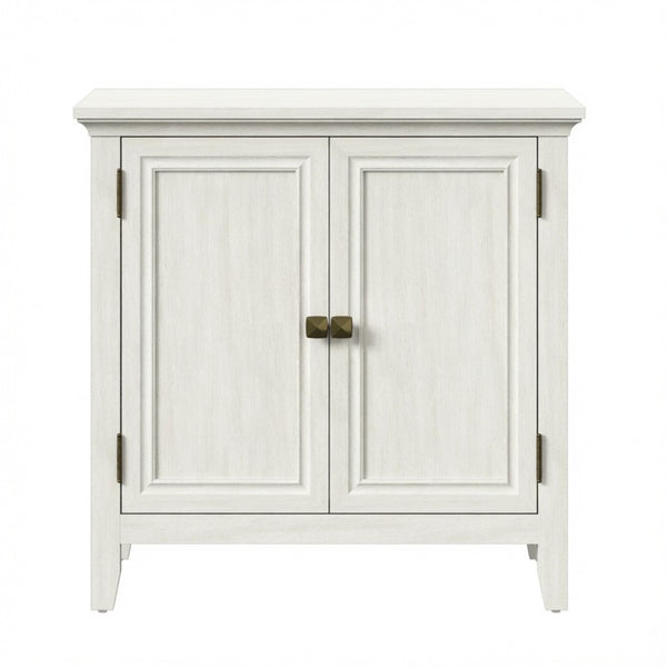 English Elm 27.5"wide Bohemian Fluted Buffet Cabinet with Antique Bronze Handles and Adjustable Shelf B082P529510