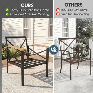 English Elm 2 Piece Outdoor Patio Sofa Set Heavy Iron Frame Washable Cushions Hdps Coffee Table Beige B082P532119