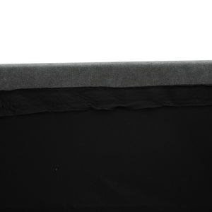 English Elm 83.6 Inch Flannel Sectional Sleeper Sofa with Hidden Chaise Storage for Living Rooms Dark Grey B082S00148