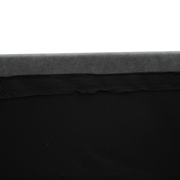English Elm 83.6 Inch Flannel Sectional Sleeper Sofa with Hidden Chaise Storage for Living Rooms Dark Grey B082S00148