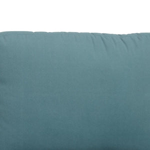 English Elm 101.5 Inch Calico Fabric Sectional Sofa with Chaise Ottoman and Tapered Wood Legs Lake Green Left Chaise B082S00163