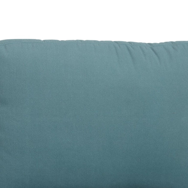 English Elm 101.5 Inch Calico Fabric Sectional Sofa with Chaise Ottoman and Tapered Wood Legs Lake Green Left Chaise B082S00163