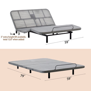 English Elm Caron Queen Adjustable Bed Base with Zero Gravity Wireless Remote and Built-in Massager B083P364041