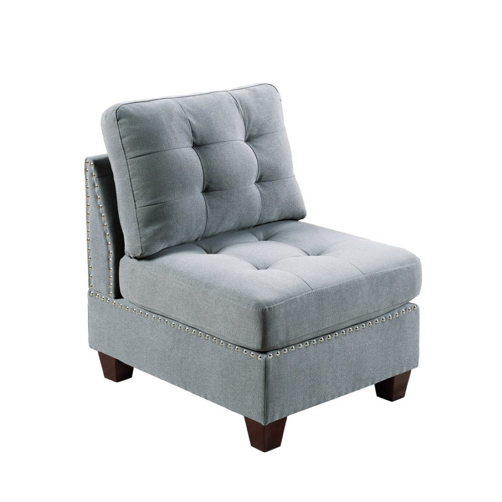 English Elm Modular Two Piece Linen Upholstered Sectional Starter Set for Contemporary Living Rooms B089S00085