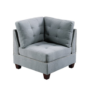 English Elm Modular Two Piece Linen Upholstered Sectional Starter Set for Contemporary Living Rooms B089S00085