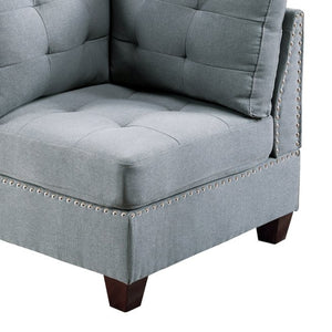English Elm Modular Two Piece Linen Upholstered Sectional Starter Set for Contemporary Living Rooms B089S00085