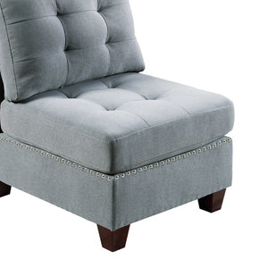English Elm Modular Two Piece Linen Upholstered Sectional Starter Set for Contemporary Living Rooms B089S00085