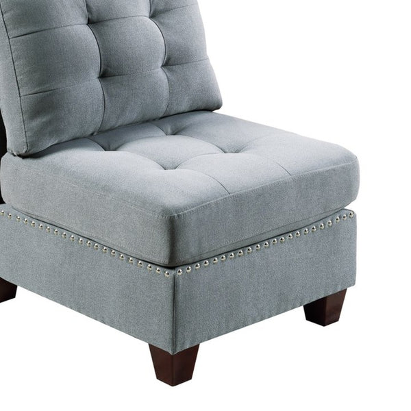 English Elm Modular Two Piece Linen Upholstered Sectional Starter Set for Contemporary Living Rooms B089S00085