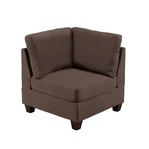 English Elm Modular Two Piece Linen Upholstered Seating Set with Solid Wood Frame for Living Room B089S00144