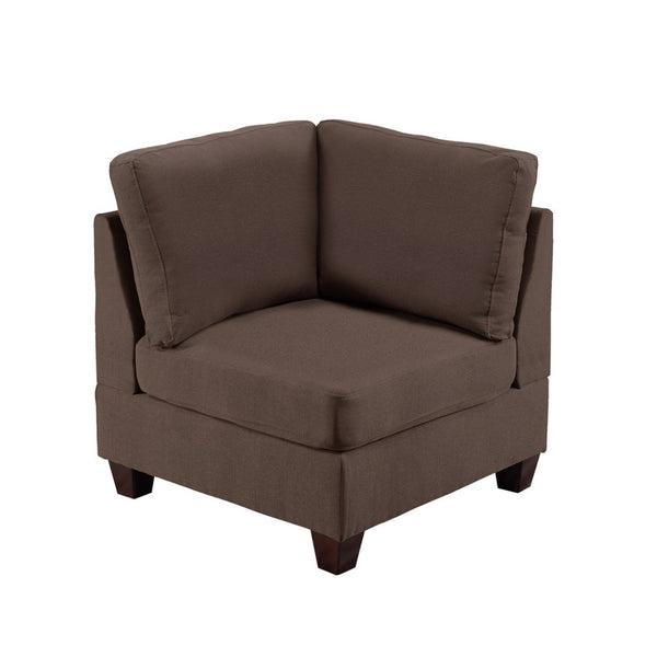 English Elm Modular Two Piece Linen Upholstered Seating Set with Solid Wood Frame for Living Room B089S00144