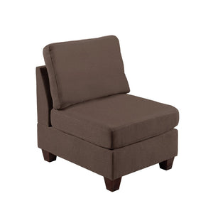 English Elm Modular Two Piece Linen Upholstered Seating Set with Solid Wood Frame for Living Room B089S00144