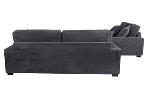 English Elm 2 Piece Corduroy Sofa and Loveseat Set Ribbed Upholstery for Modern Living Rooms B089S00181