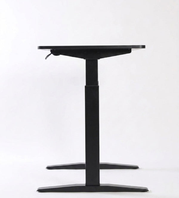 English Elm 47 Inch Manual Height Adjustable Standing Desk with Steel Frame for Home Office B091P183642