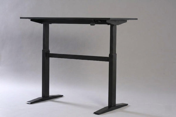 English Elm 47 Inch Manual Height Adjustable Standing Desk with Steel Frame for Home Office B091P183642