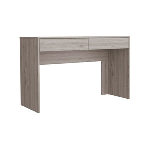 English Elm Computer Desk Aberdeen Two Handleless Drawers Modern Home Office Writing Surface B092123153