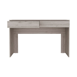 English Elm Computer Desk Aberdeen Two Handleless Drawers Modern Home Office Writing Surface B092123153