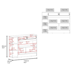 English Elm London Slim White Kitchen Cabinet with Drawers Shelves and Compartments for Small Spaces B092P535600