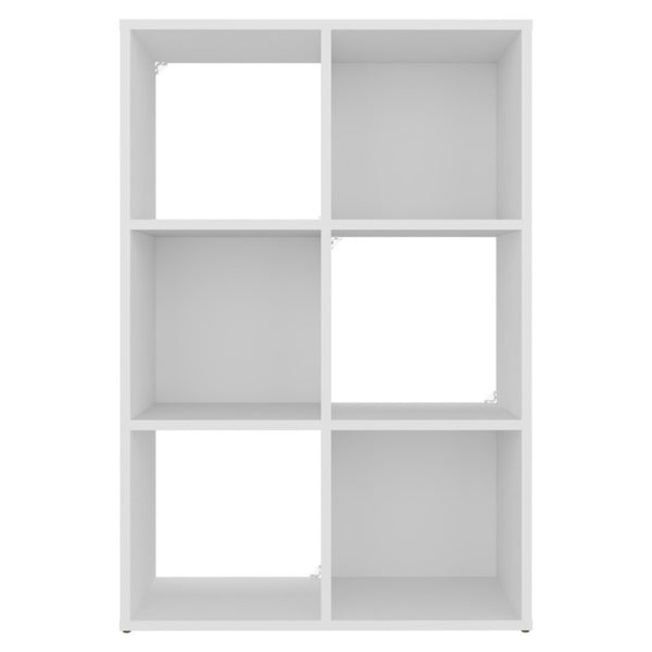 English Elm Gridley Six Cube Vertical Shelf Organizer with Fabric Bins for Small Space Storage B092P538942