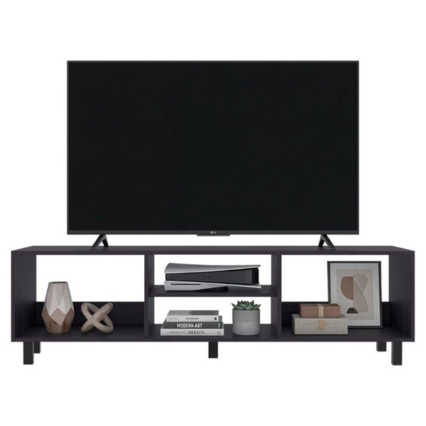 English Elm Ravelle Low Profile 70 Inch TV Stand with Open Shelving for Modern Living Rooms B092P538946