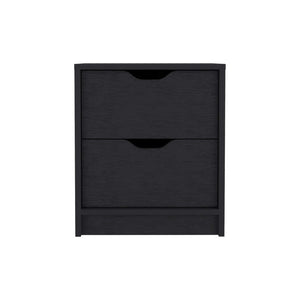 English Elm Stockley Three Piece Bedroom Set with Six Drawer Dresser Tall Chest and Nightstand B092S00220