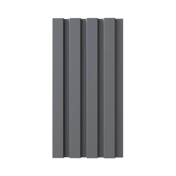 English Elm Decorative Dekowall Warhol Slatted MDF Wall Panels Architectural Gray Finish 23 Sq Ft B097P525253